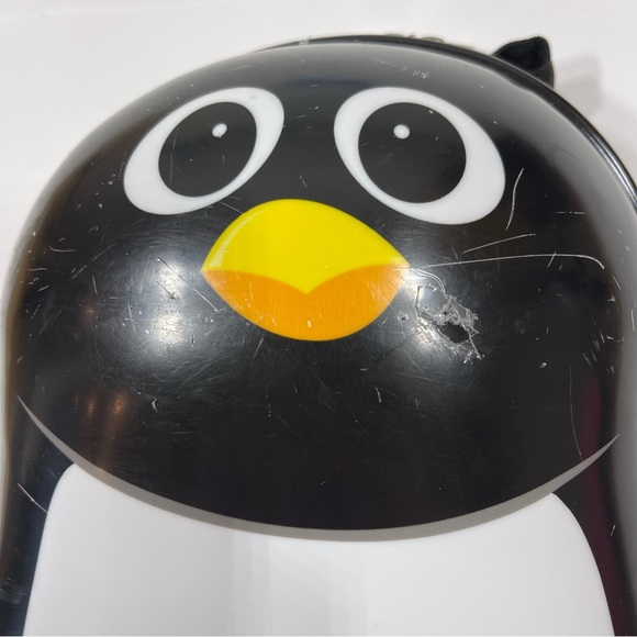 Black Penguin Hard Shell Travel Backpack - Picture 3 of 16